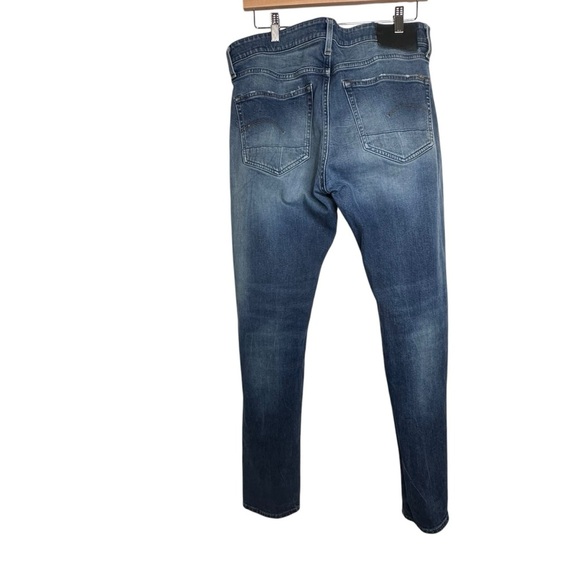 G-Star 3301 Slim Men's Blue Denim Jeans Size 34x34 - Picture 2 of 9